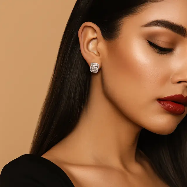 Boucle d’oreille en or et diamants